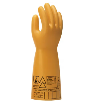 Rękawice dielektryczne w kolorze żółtym